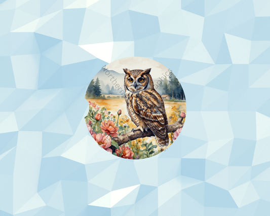 Blossom Meadow Owl Car Coaster