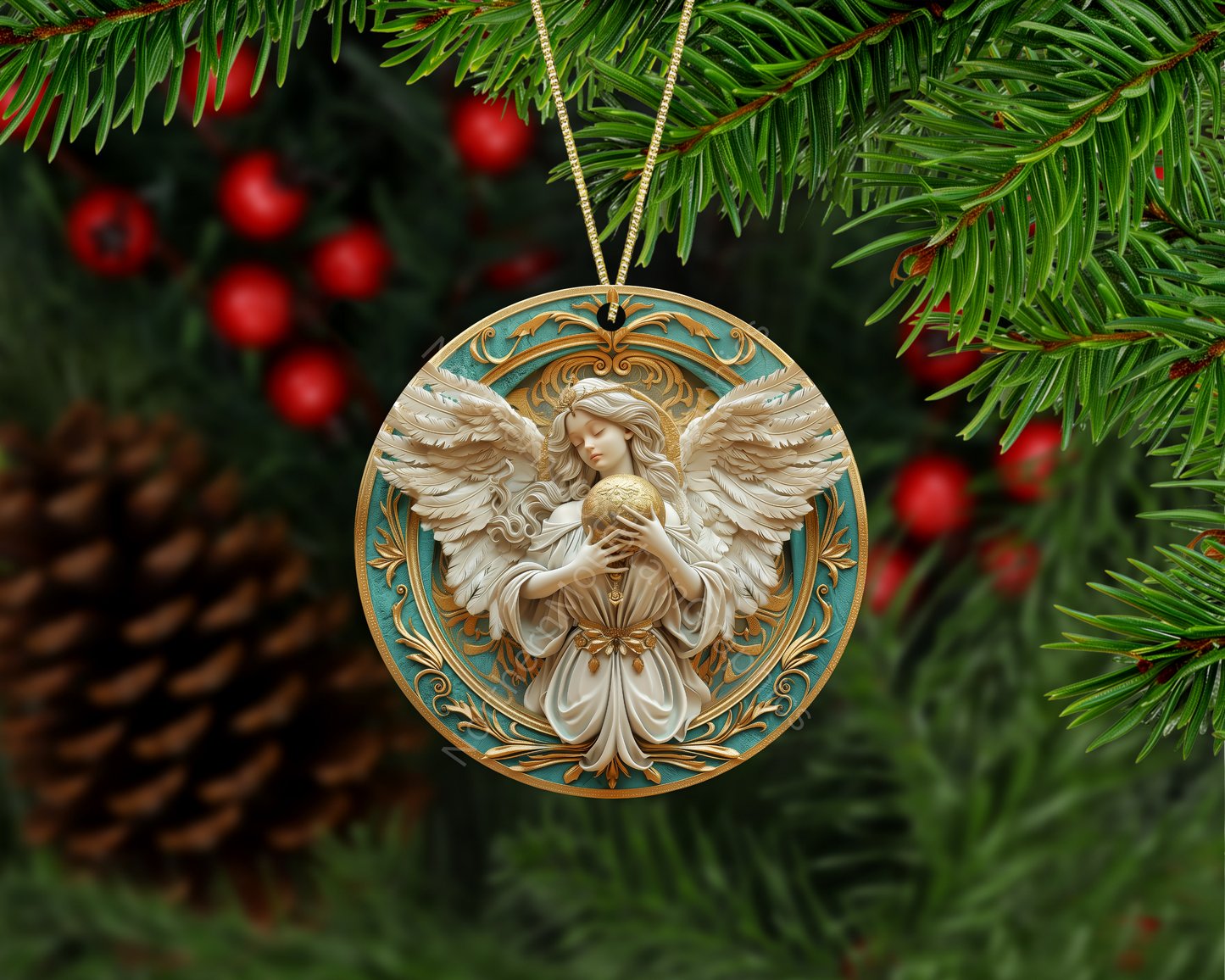 Heavenly Angel Christmas Ornament