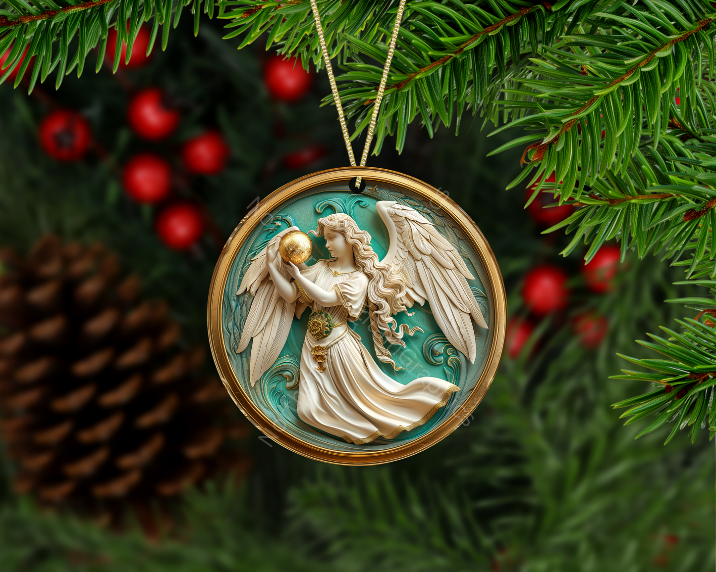 Radiant Angel Christmas Ornament