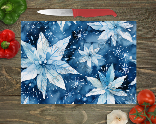 Glass Cutting Board Christmas