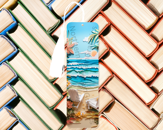 Tropical Beach Paradise Bookmark