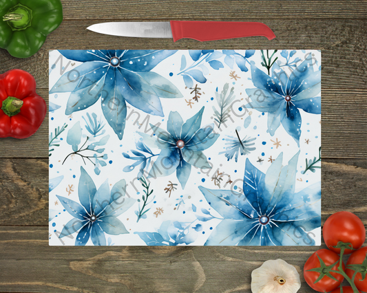 Glass Cutting Board Christmas