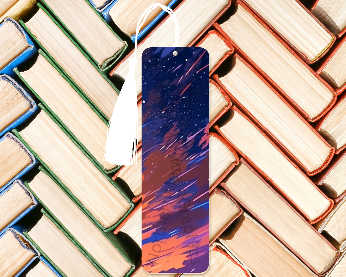 Vibrant Cosmic Sky Bookmark