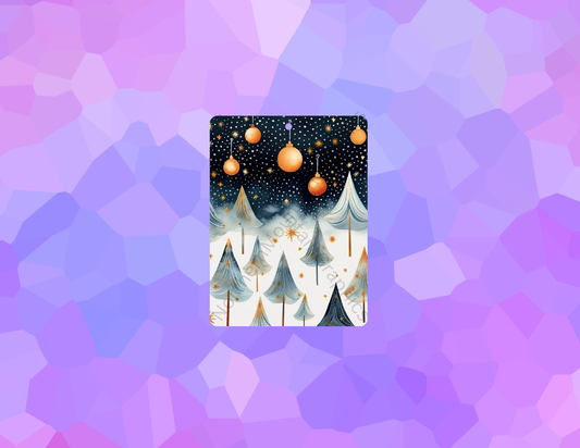 Golden Ornaments Winter Forest Christmas Air Freshener