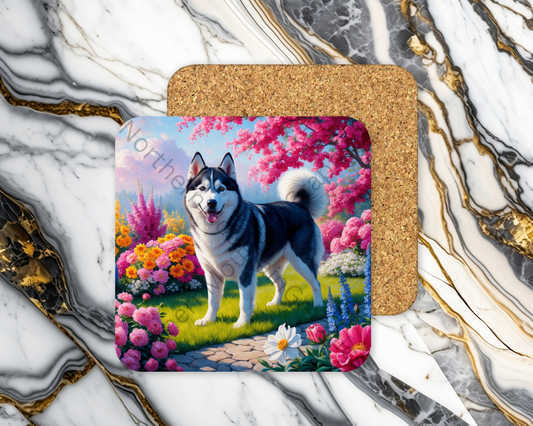 Square Coaster Dog