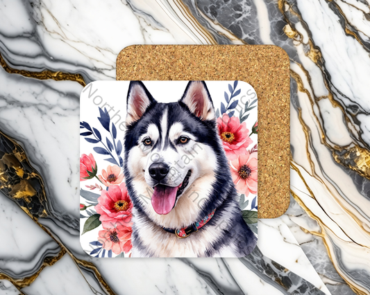 Square Coaster Dog