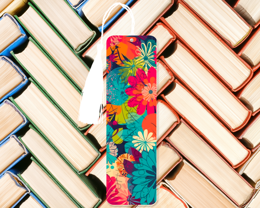 Vibrant Garden Pop Bookmark