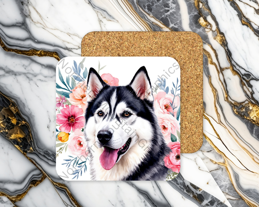 Square Coaster Dog