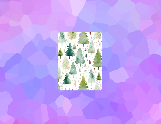 Watercolor Evergreen Forest Christmas Air Freshener