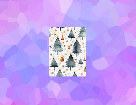 Watercolor Christmas Tree Pattern Christmas Air Freshener