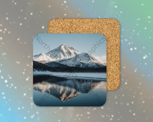 Echoes of the Summit Winter Square Coaster