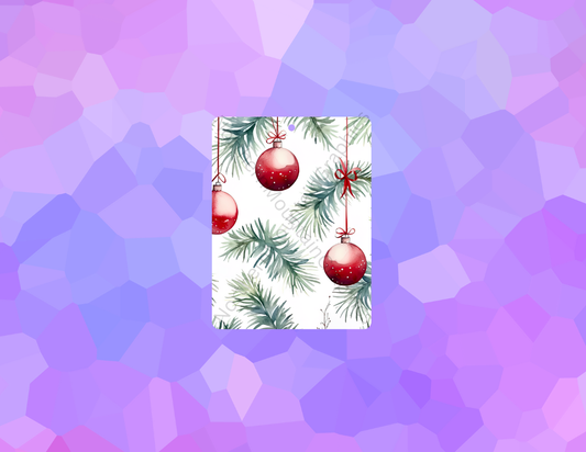Red Ornaments and Pine Christmas Air Freshener