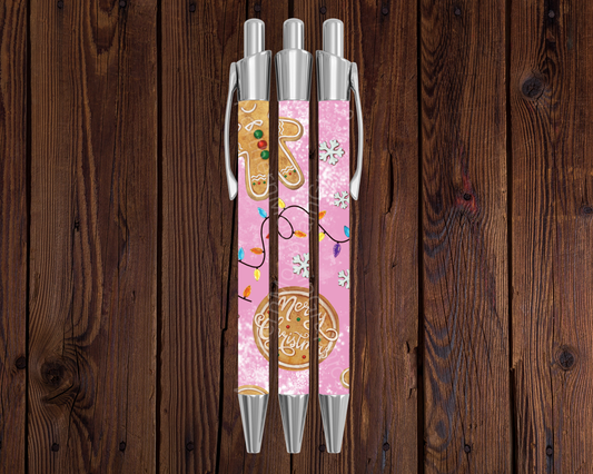 Pink Gingerbread Magic Christmas Pen