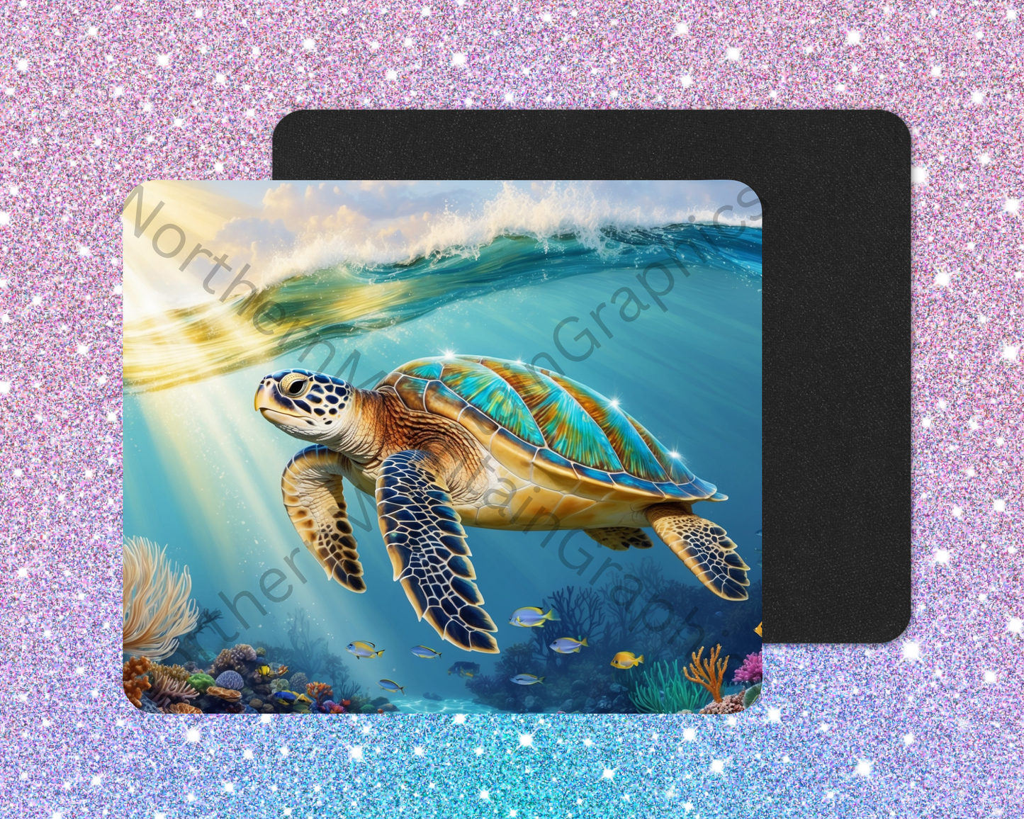 Sunbeam Sea Turtle Mouse Pad