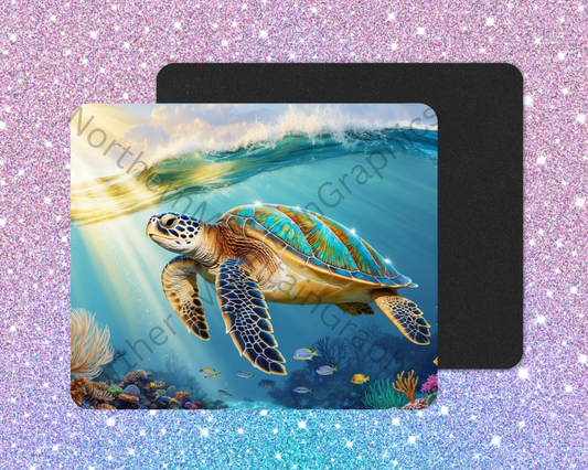 Sunbeam Sea Turtle Mouse Pad