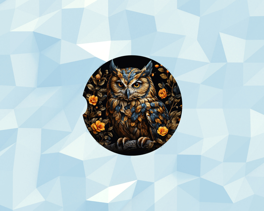 Midnight Garden Owl Car Coaster