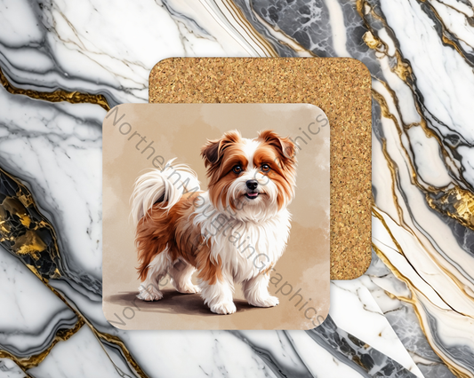 Square Coaster Dog
