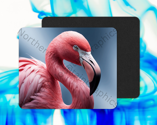 Ocean Breeze Flamingo Mouse Pad