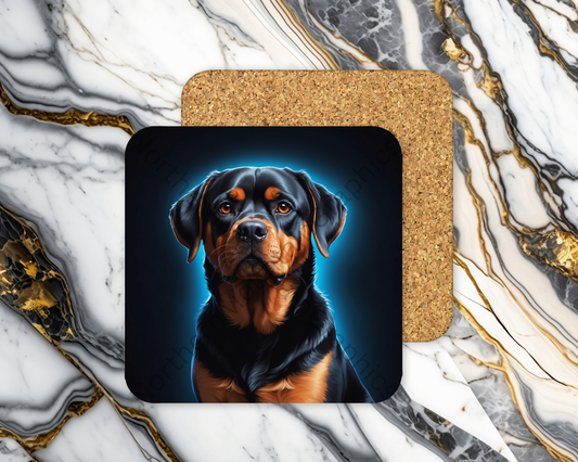 Square Coaster Dog