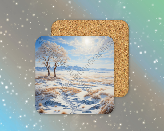 Winter Serenity Winter Square Coaster