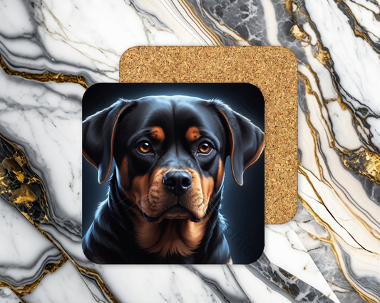 Square Coaster Dog