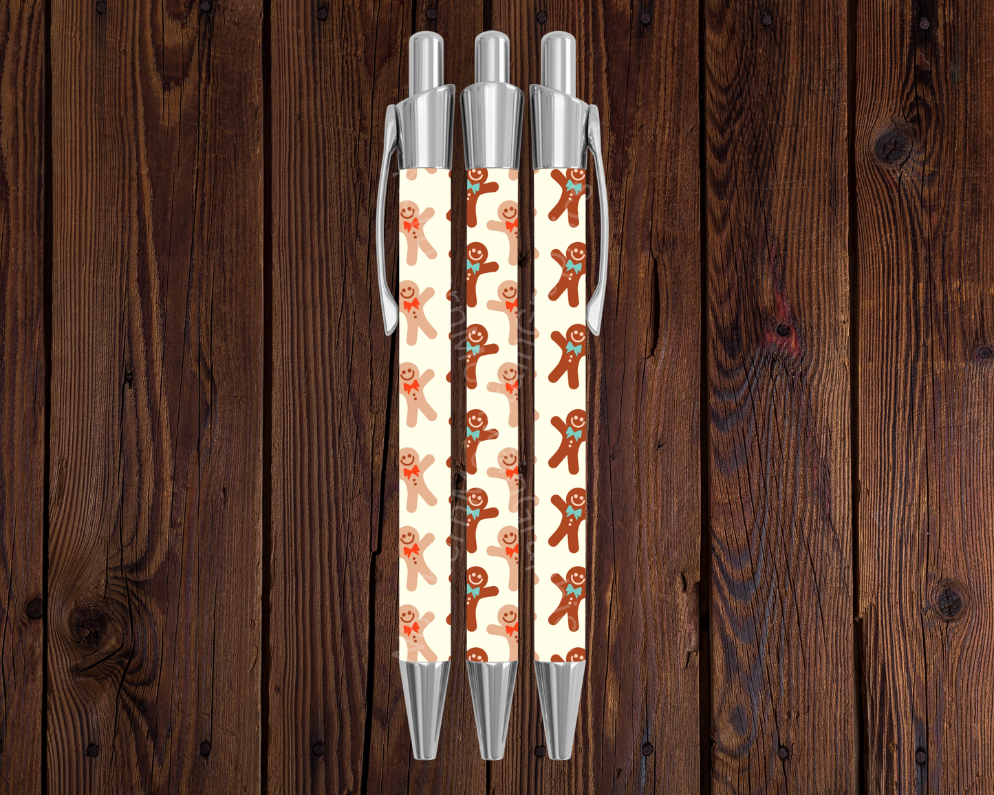 Gingerbread Men Pattern Christmas Pen