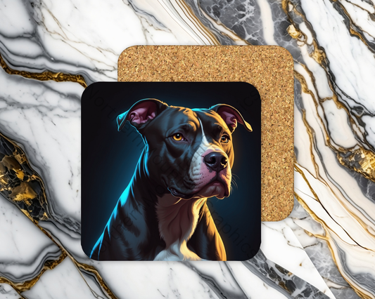 Square Coaster Dog