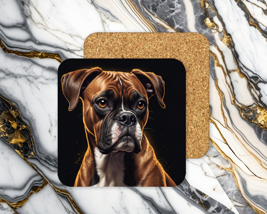 Square Coaster Dog