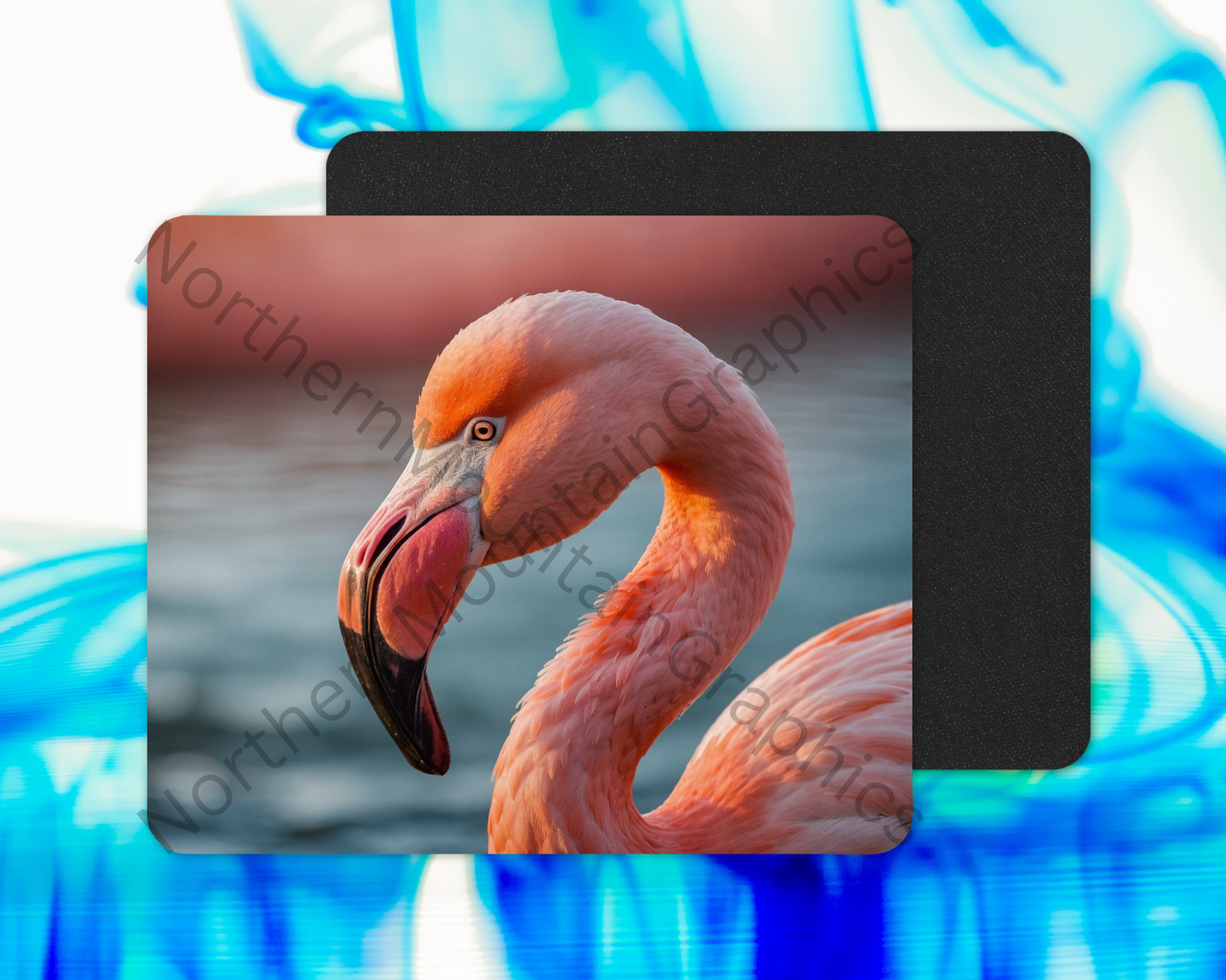 Soft Water Flamingo Mouse Pad