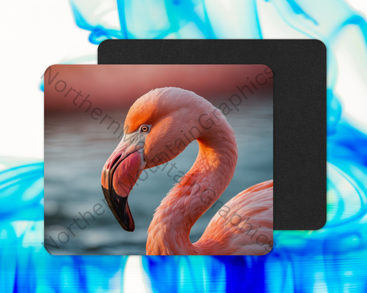 Soft Water Flamingo Mouse Pad