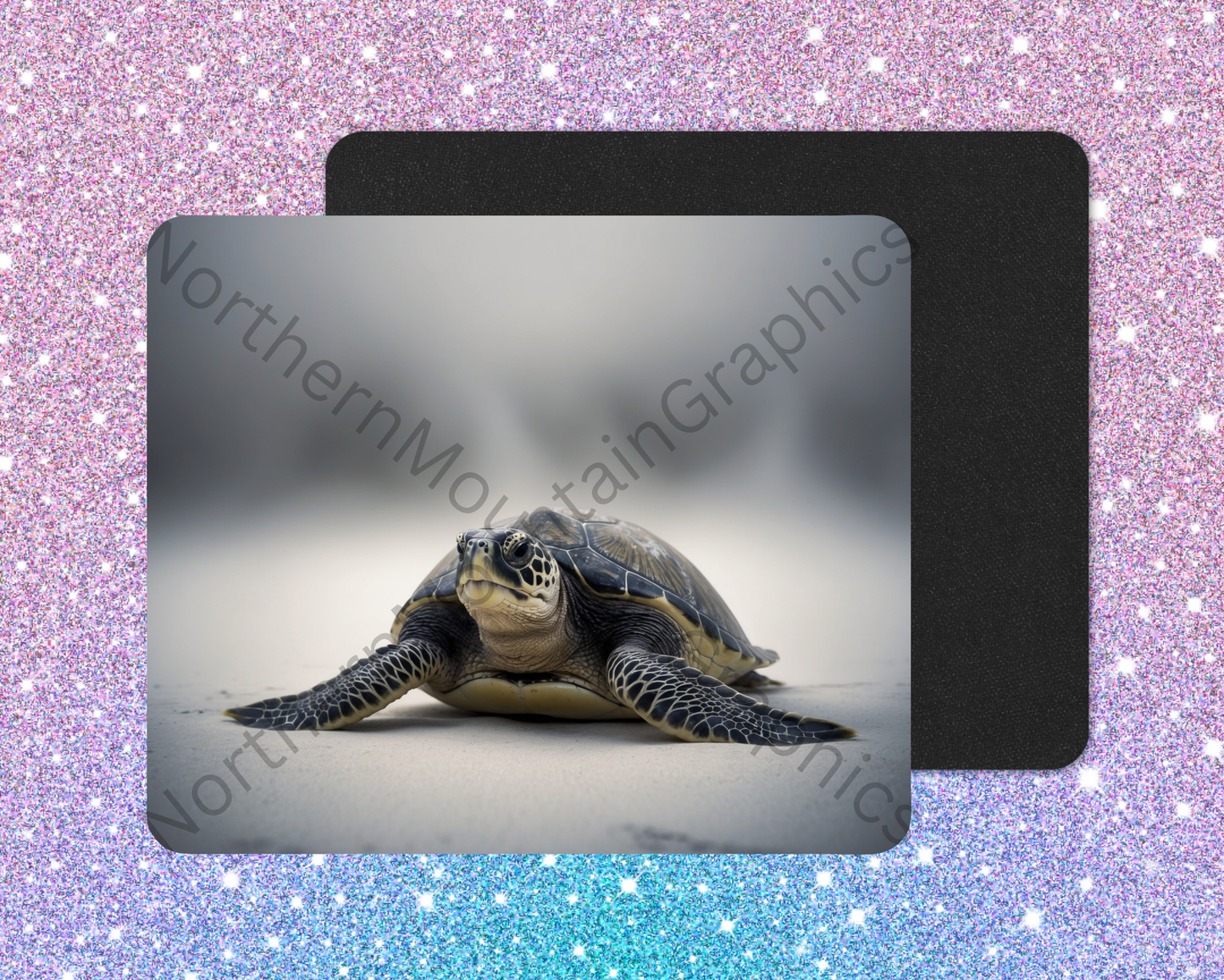 Quiet Sands Sea Turtle Mouse Pad