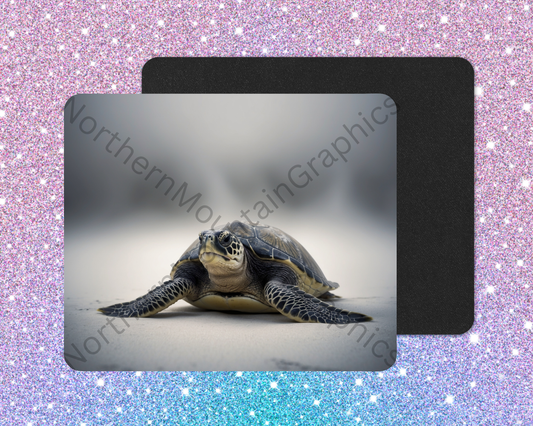 Quiet Sands Sea Turtle Mouse Pad