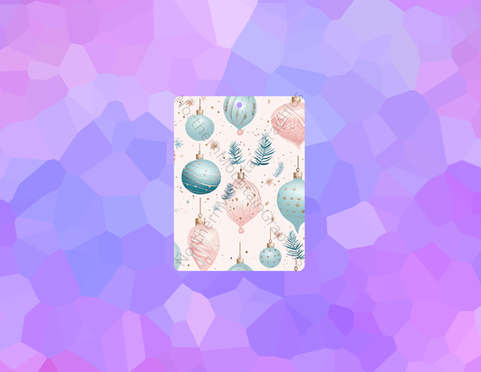 Pink and Blue Ornaments Christmas Air Freshener