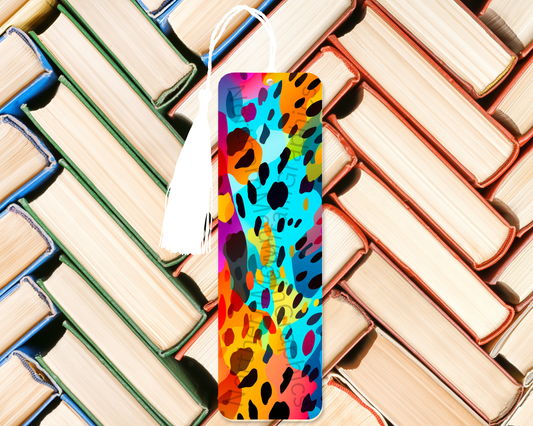 Neon Cheetah Spots Bookmark