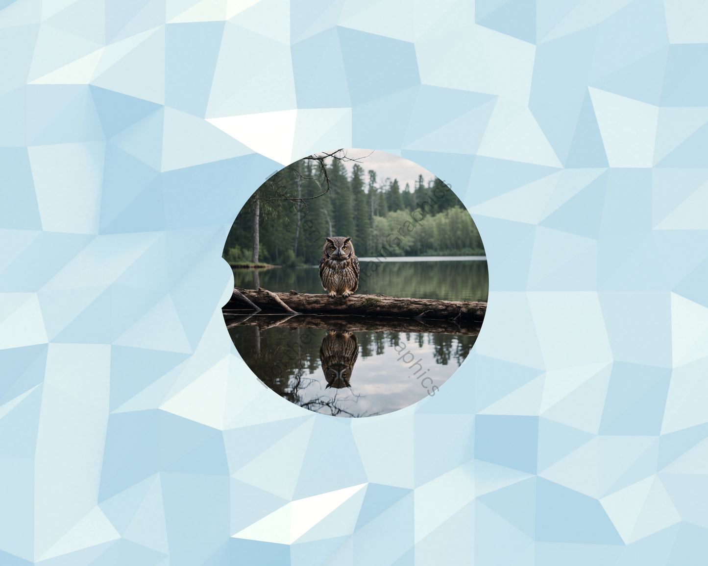 Stillwater Forest Owl Watcher Car Coaster