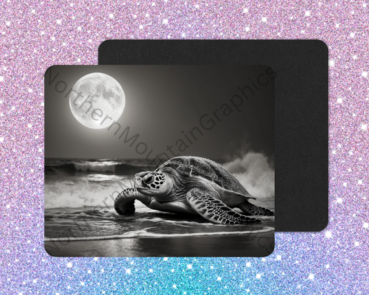 Lunar Surf Sea Turtle Mouse Pad
