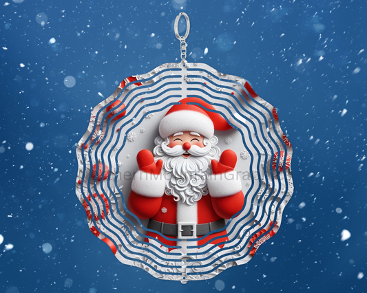 Happy Santa Joy Wind Spinner