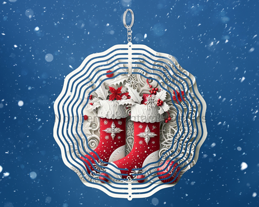 Christmas Stocking Magic Wind Spinner