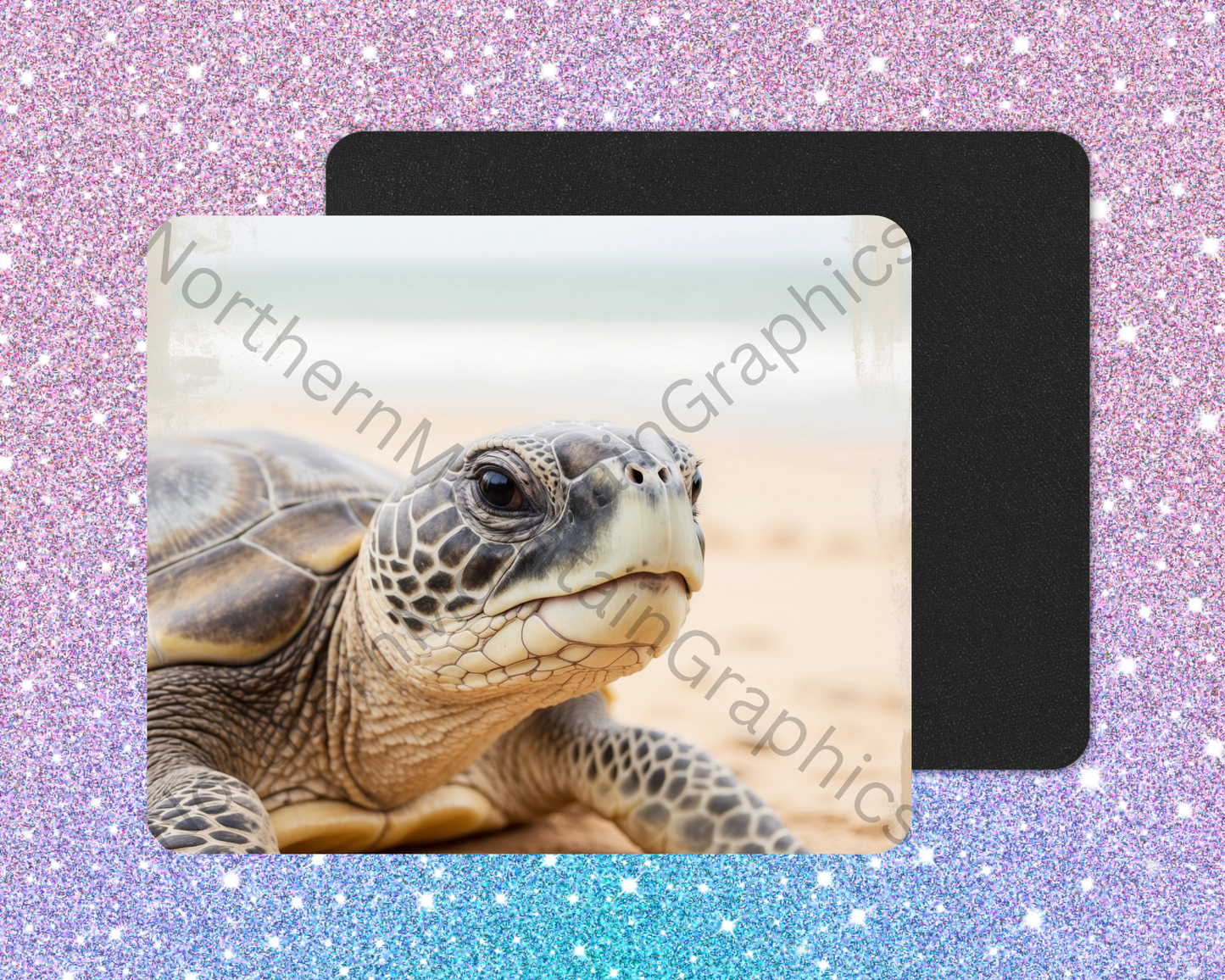 Seaside Portrait Sea Turtle Mouse Pad