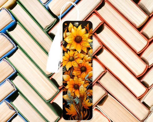 Golden Sunflower Garden Bookmark