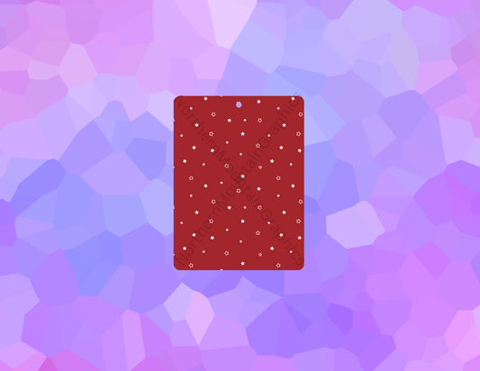 White Stars on Red Christmas Air Freshener