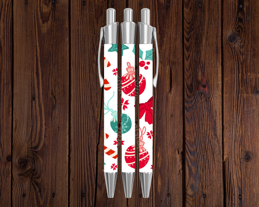 Ornaments & Candies Pattern Christmas Pen