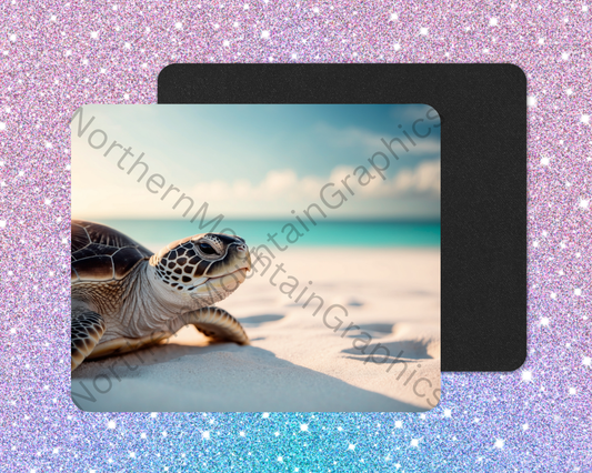 Soft Sands Sea Turtle Mouse Pad