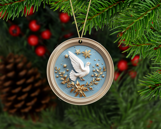 Heavenly Dove Christmas Ornament