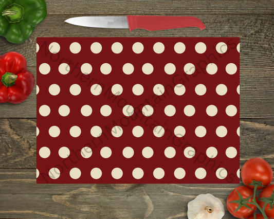Glass Cutting Board Christmas