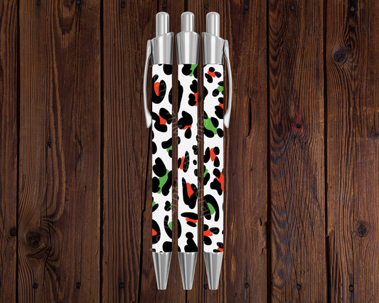 Christmas Leopard Print Christmas Pen