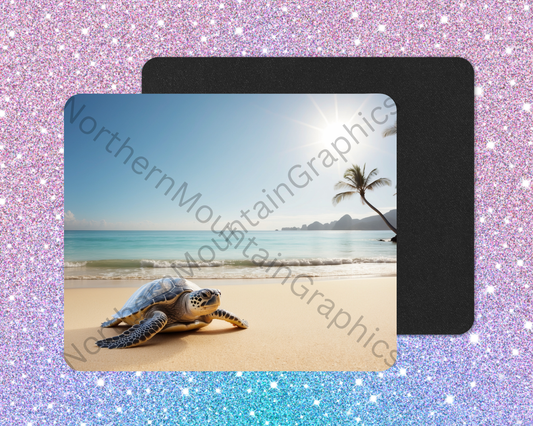 Warm Sands Explorer Sea Turtle Mouse Pad