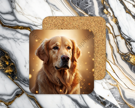 Square Coaster Dog