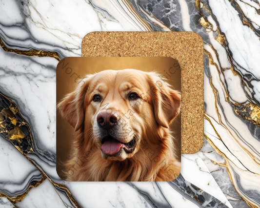 Square Coaster Dog