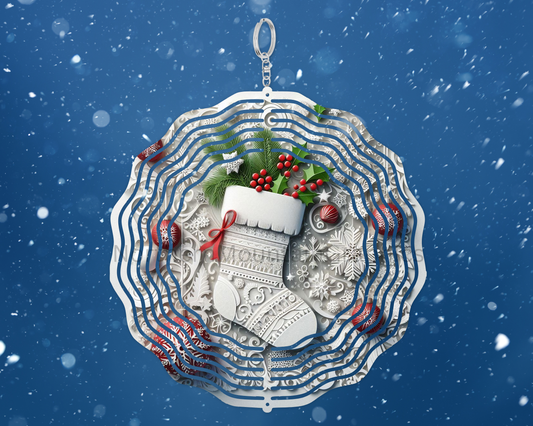 Christmas Stocking Magic Wind Spinner